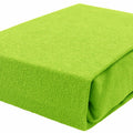 Terry Towelling Fitted Sheet 90X40cm Nursery Baby Crib/Cradle/ Soft/ Frotte Dark Green