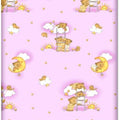 Baby Fitted Toddler Bed Sheet Printed 100% Cotton Mattress 160X80cm Ladder Pink