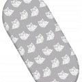 Cotton Fitted Baby Sheet Fit Moses Basket Pram 80X38cm Owls Grey