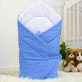 Baby Swaddle Wrap Newborn Bedding Blanket 100% Cotton Sleeping Bag Blue