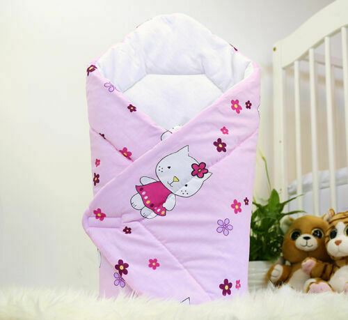 Baby Swaddle Wrap Newborn Bedding Blanket 100% Cotton Sleeping Bag Hello Kitty