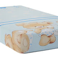 Fitted Sheet Junior Toddler Bed 160x80cm 100% Cotton for Cuddle bear blue