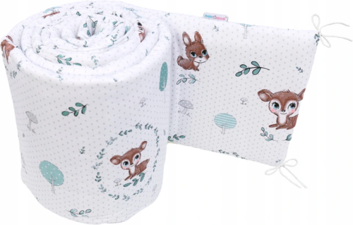 Baby Bedding Set 6pc Cotton All-round Straight Bumper Fit Cot Fairy-tale Forest