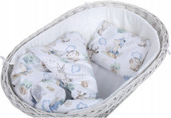 Baby Bedding Set 6pc fit Crib 70x80 Bumper 260cm Cotton Wolf in the forest - MyHappy Baby