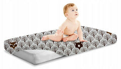 Baby Fitted Toddler Bed Sheet Printed 100% Cotton Mattress 160X80cm Fox In Forest Grey - MyHappy Baby