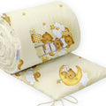 Baby Padded Bumper 100% Cotton To Fit Crib All Round 260cm Ladder Cream