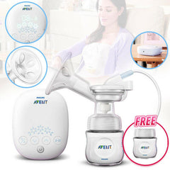 Electric Milk Breast Pump Avent Scf301 Baby Easy Comfort Single Free Bottle 4Oz - MyHappy Baby