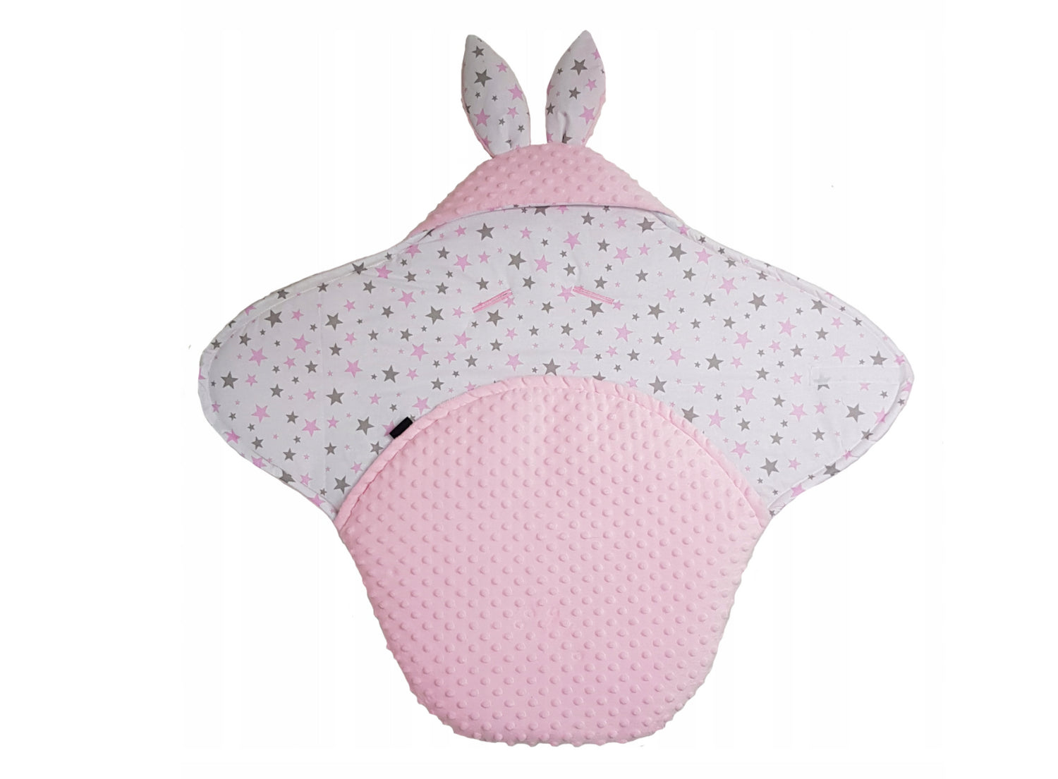 Baby Hooded Swaddle Wrap Bunny Blanket Ultra Soft Warm Blanket - Light Pink