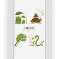 Baby Changing Mat Hard Base 80X50cm Fit To Cot Bed 140X70cm  I Love Mom