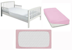 Super soft fitted sheet jersey stretchy cotton fit Junior bed 160/80cm Pink - MyHappy Baby