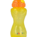 Baby Non Spill Drinking Bottle Cup With Rubber Straw Akuku Yellow