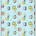 Baby Fitted Cot Sheet Printed Design 100% Cotton Mattress 120X60 cm Owls Blue