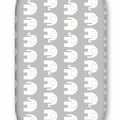 Cotton Fitted Baby Sheet Fit Moses Basket Pram 80X38cm - Elephants Grey