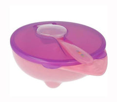 Baby Feeding bowl suction bowl with lid and spoon AKUKU Pink - MyHappy Baby