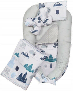 Baby 6pc Double-sided soft infant Cocoon Retro Cars - MyHappy Baby