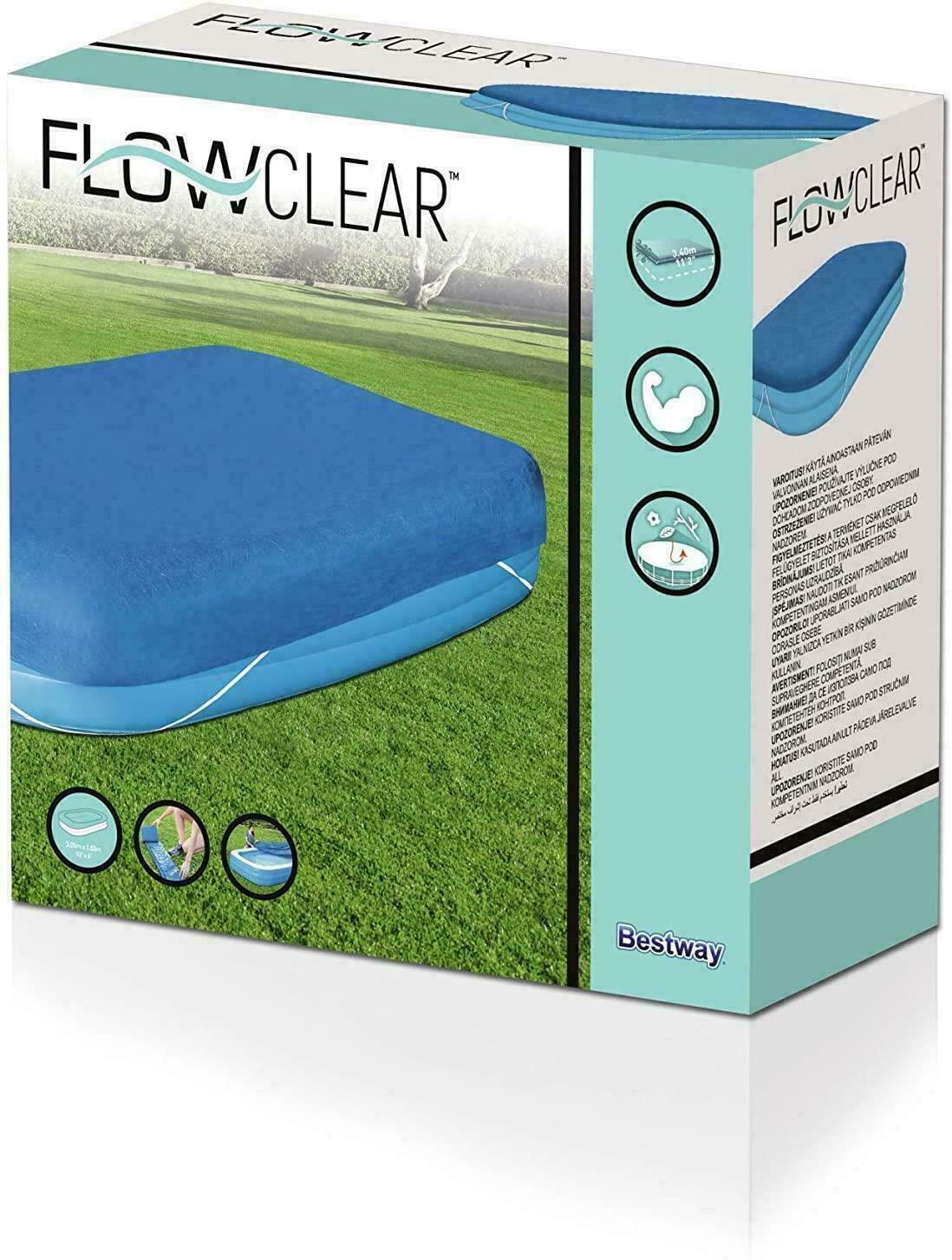 Bestway 305X183X56 cm Swimmimg Pool Cover With Rubber Bands