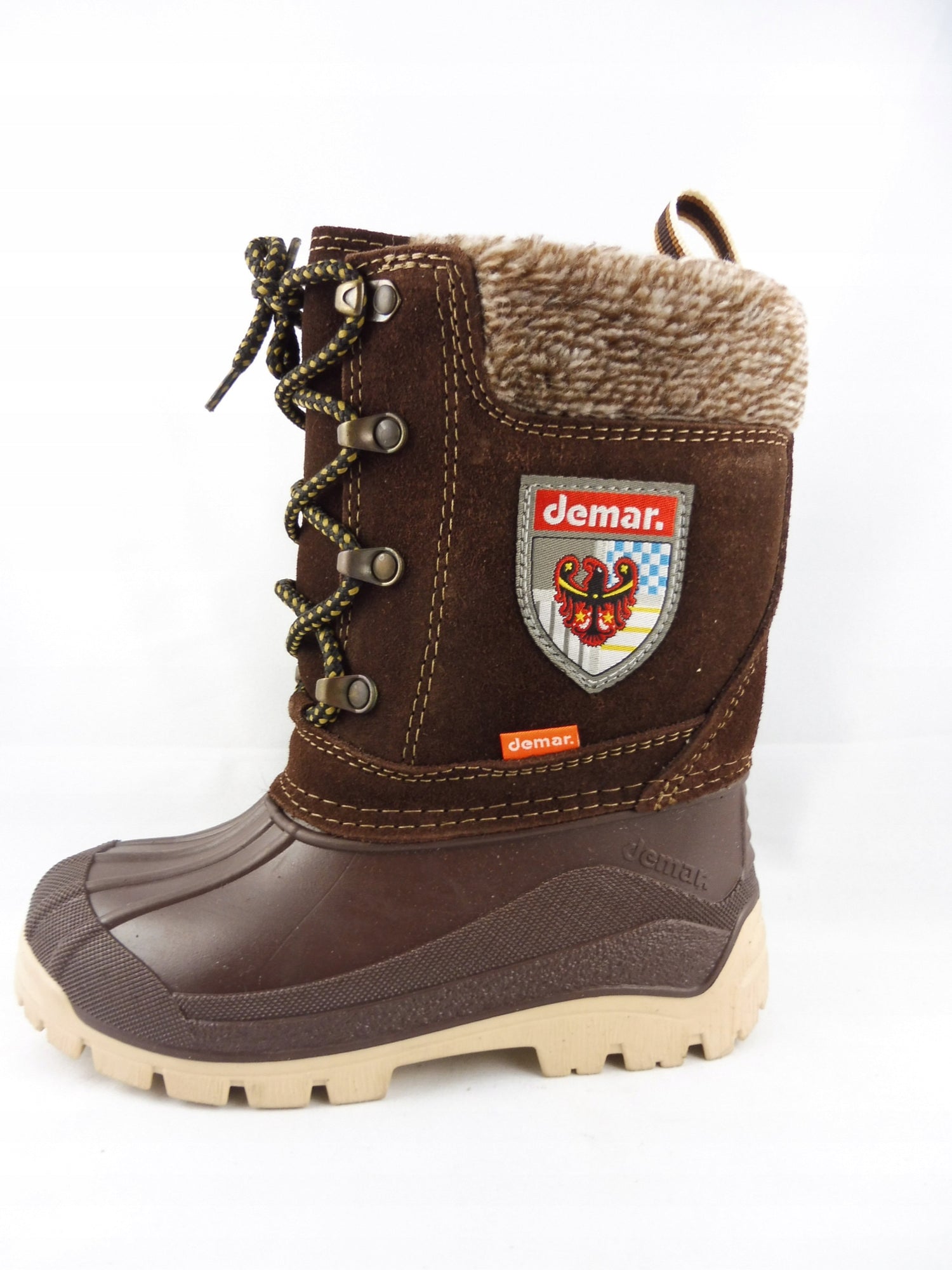 DEMAR Baby Kids Snow Winter Boots Woollen Fur - Polaris Brown