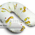Large Brestfeeding Pillow Cover Baby Pregnancy 170cm Giraffe Ecru