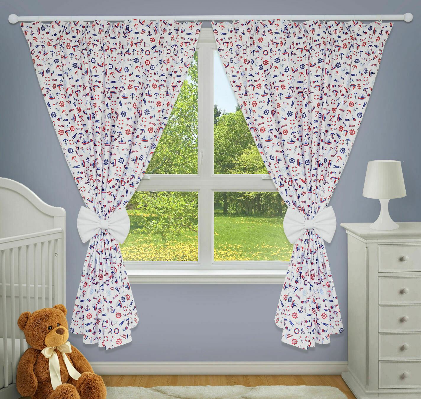 Nursery Curtains for Babies & Toddler's Bedroom Marine