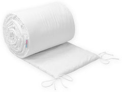 Baby Padded Bumper 100% Cotton To Fit Crib All Round 260cm White - MyHappy Baby