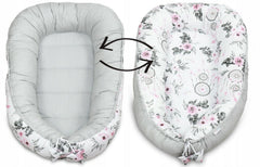 Baby 6pc Double-sided soft infant Cocoon White Dream Catcher/ Dots with Grey - MyHappy Baby