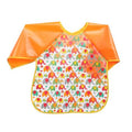 Baby Feeding Bib Babyono Infant Toddler Wipe Clean Waterproof Wash Free Orange