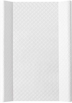 Baby changing mat padded hard base 70x50cm fit to Cot 120x60cm CARO White - MyHappy Baby