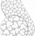 Cotton Fitted Baby Sheet Fit Moses Basket Pram 80X38cm Mouse Grey