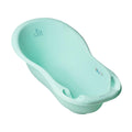 Baby bathtub with drainage hole and plug for bathing TEGA BABY - Bunny green