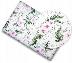 Baby Fitted Cot Sheet Printed Design 100% Cotton Mattress 120X60 cm Garden Flowers - MyHappy Baby