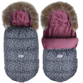Large Baby Kid Footmuff Fluffy Collar Stroller Pushchair Sleeping Bag Husky Berries