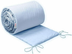 Baby Padded Bumper 100% Cotton To Fit Crib All Round 260cm Blue - MyHappy Baby