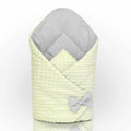 Baby Swaddle Wrap Newborn Dimple Cotton Infant Bedding Cream/ Grey