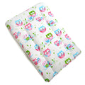 Baby 100% cotton changing mat child toddler Owls white