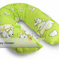Large Brestfeeding Pillow Cover Baby Pregnancy 170cm Puppy Green