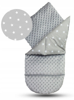 Baby 6pc Double-sided soft infant Cocoon Small stars with grey/ Grey - MyHappy Baby