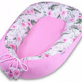 Baby Soft Cocoon Infant Reversible Sleep Nest Pink/ Garden Flowers