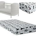 Baby Fitted Cot Sheet Printed Design 100% Cotton Mattress 120X60 cm Black Cat
