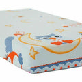 Baby Fitted Cot Bed Sheet Printed 100% Cotton Mattress 140X70cm Owls Moon Grey