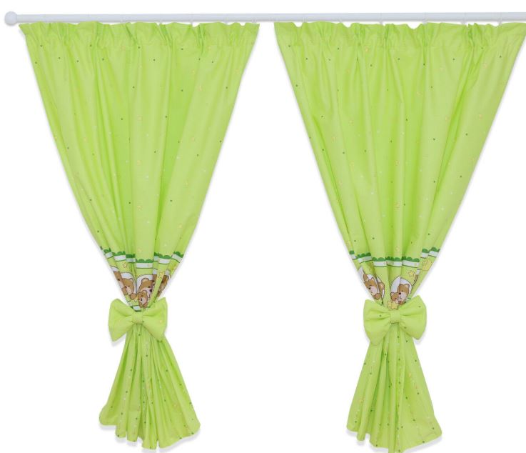 Nursery Curtains for Babies & Toddler's Bedroom Window green