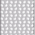 Baby Fitted Cot Sheet Printed Design 100% Cotton Mattress 120X60 cm Owls Grey