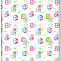 Baby Fitted Junior Bed Sheet Printed 100% Cotton Mattress 160X70cm Owls White