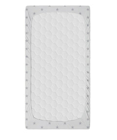 Super Soft Fitted Sheet Jersey Stretchy Cotton Fit Junior Bed 160/80cm Small Stars With White - MyHappy Baby