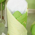 Baby Swaddle Wrap Newborn Bedding Blanket 100% Cotton Sleeping Bag Green Snails