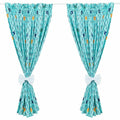 Nursery Curtains for Babies & Toddler's Bedroom Fox in forest turquoise