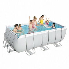 Bestway Swimming Pool Rectangular 404X201X100cm With Sand Filter Pump 13'3Ft - MyHappy Baby
