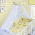 10Pcs Baby Bedding Set 100% Cotton Fit Cot 120x60cm Ladder Cream