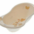 Baby bathtub with drainage hole and plug for bathing TEGA BABY - Teddy beige