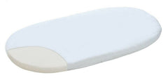 Cotton Fitted Baby Sheet Fit Moses Basket Pram 80X38cm White - MyHappy Baby