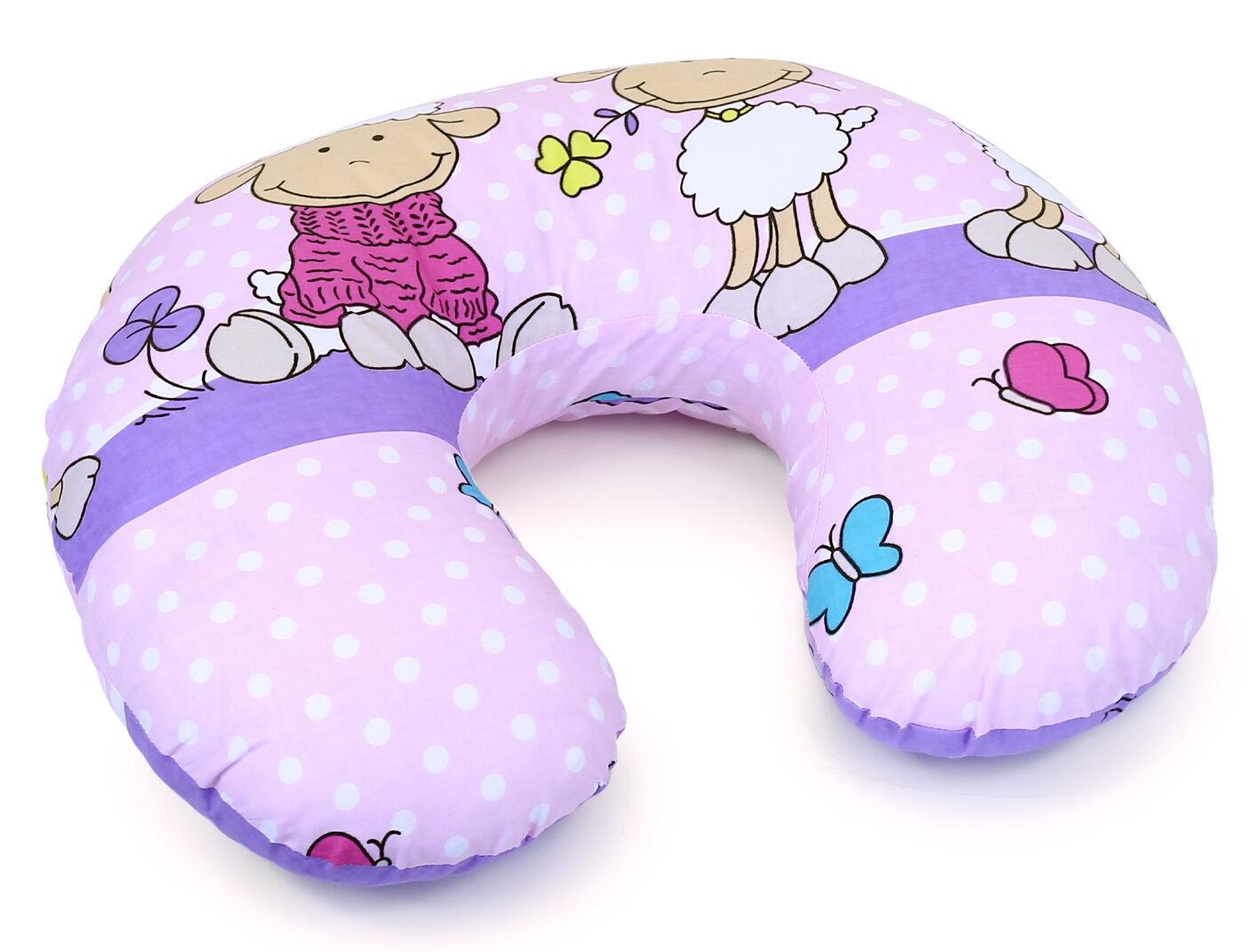 Baby feeding pillow + removable cover cotton newborn maternity Sheep pink